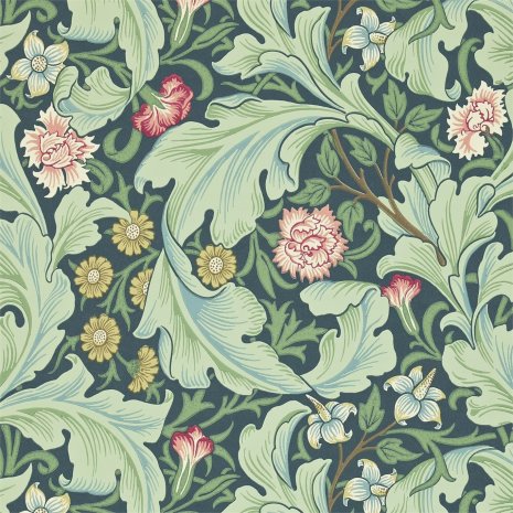 Morris tapet - Leicester, Marble/Rose