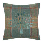 Mulberry Tree plaid cuschion - Teal