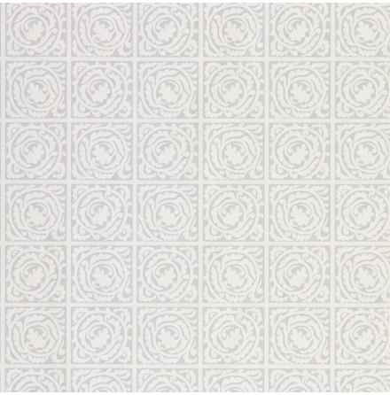 Morris tapet - Pure Scroll, White Clover