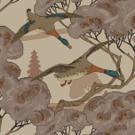 Mulberry Tapet - Grand Flying Ducks (7 färgvarianter)