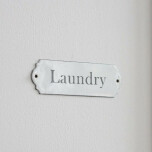 Skylt "Laundry" - Emalj