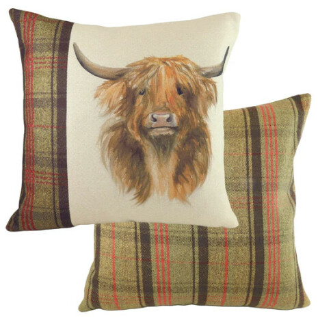 Kudde Highland Cow, 43 x 43 cm