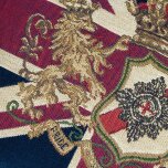 Kudde Union Jack Lion Crest, 32 x 46 cm