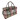 Overnight Bag "Esk" i Harris Tweed - Muted Green & Rose Pink Tartan