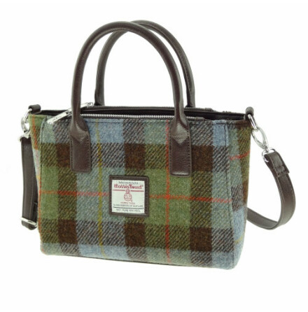 Tote Bag &quot;Brora&quot; i Harris Tweed - MacLeod Tartan