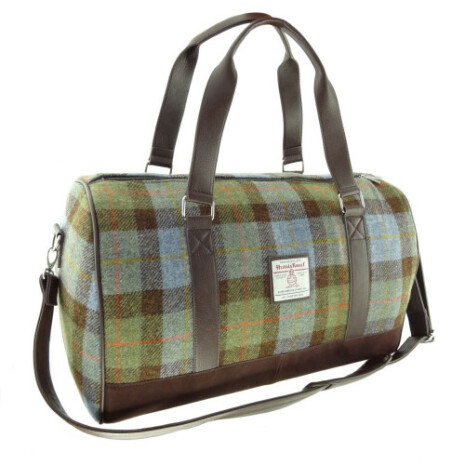 Weekend Bag "Clyde" i Harris Tweed - MacLeod Tartan