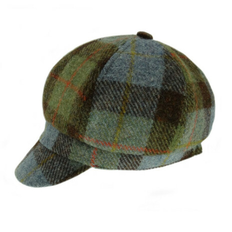 Ladies Cap i Harris Tweed - MacLeod Tartan