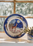 Emma Bridgewater tallrik - Midnight Deer 22 cm