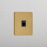 Datauttag Singel Antique Brass/Svart