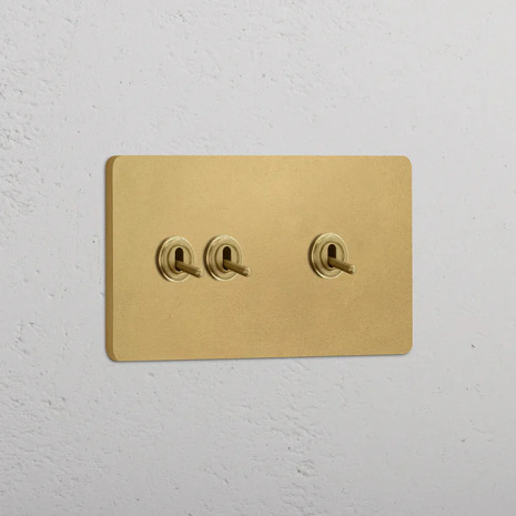 2+1 Vippstr�mbrytare Antique Brass