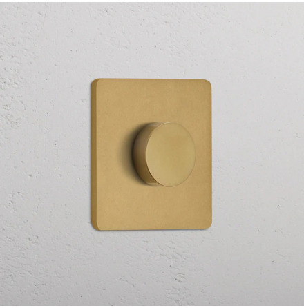 Singel Dimmer Antique Brass