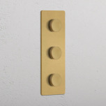 Trippel Dimmer Vertical Antique Brass