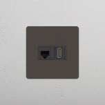 Data + HDMI uttag Bronze