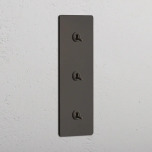 Trippel Vertikal Vippstr�mbrytare Bronze