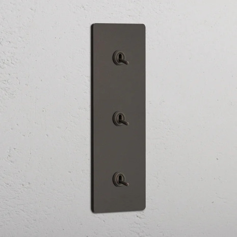 Trippel Vertikal Vippstr�mbrytare Bronze