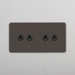 2+2 Vippstr�mbrytare Bronze