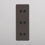 2+2+2 Vertikal Vippstr�mbrytare Bronze